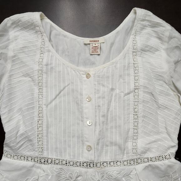Sundance Crochet Bohemian Blouse Size Small - Picture 2 of 5